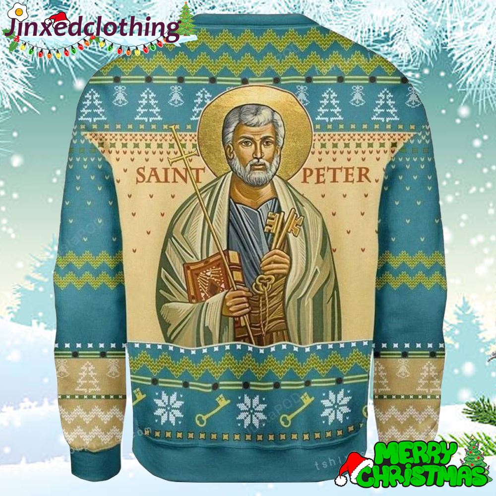 Merry Christmas Gearhomies Saint Peter Ugly Sweater 